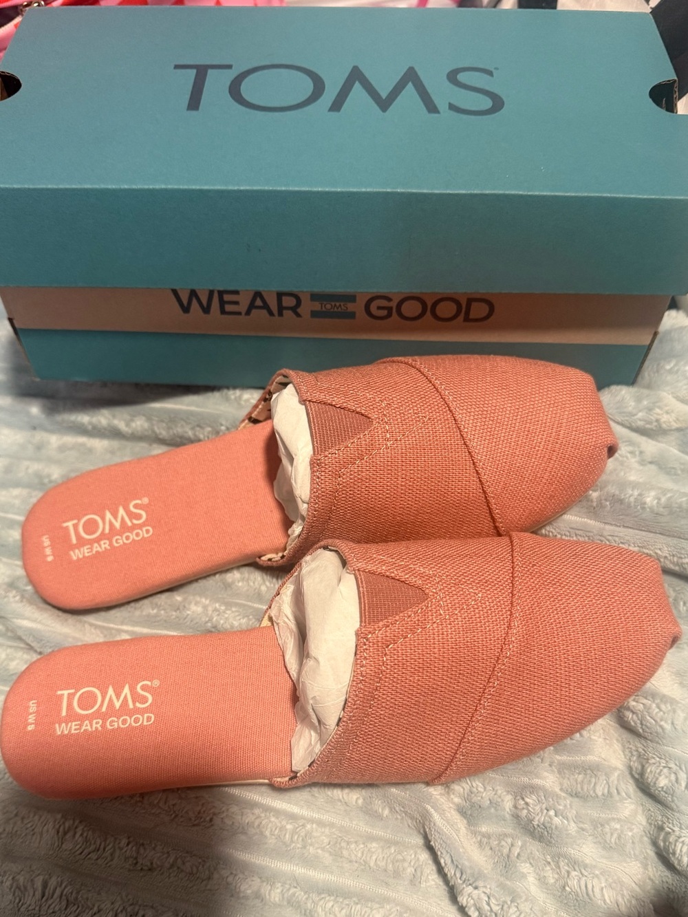 Toms Vintsge Pink Slide-On Alpargata Mule